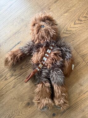 Disney Brown and Dark Brown Chewbacca Plush with Bandolier